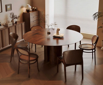 Wabi-sabi Style Dining Table And Chairs-ID:536271102