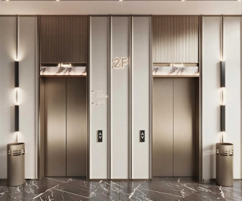 Modern Office Elevator Hall-ID:790764094