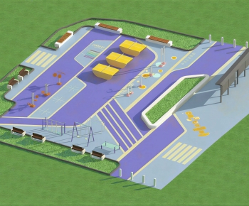 Modern Architectural Bird's-eye View Planning-ID:923840053
