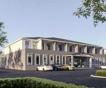 New Chinese Style Appearance Of Commercial Building-ID:848228939
