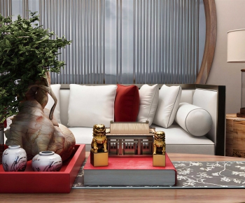 New Chinese Style Sofa Combination-ID:533226016