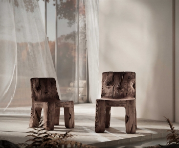 Wabi-sabi Style Lounge Chair-ID:288300994
