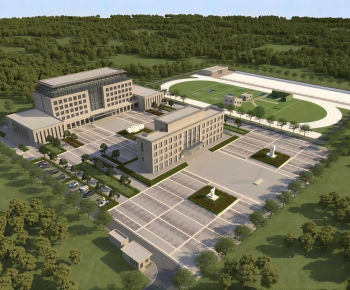 New Classical Style Architectural Bird's-eye View Planning-ID:233414894