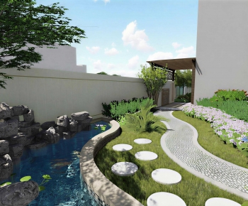 New Chinese Style Courtyard/landscape-ID:118392942