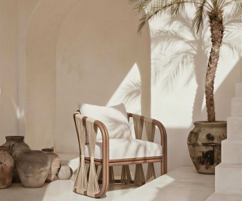 Wabi-sabi Style Lounge Chair-ID:668306113