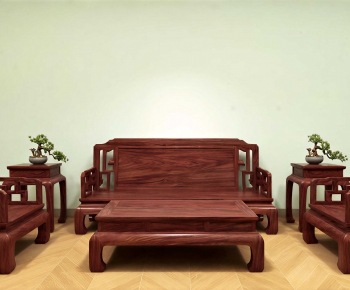 New Chinese Style Sofa Combination-ID:925004017