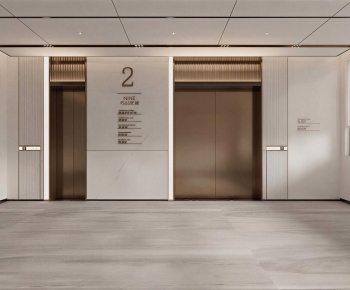 Modern Office Elevator Hall-ID:151422022