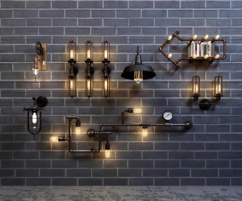 Industrial Style Wall Lamp-ID:265228032