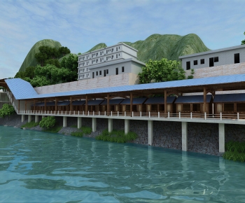 Chinese Style Building Appearance-ID:932575941