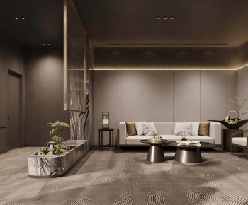 New Chinese Style A Living Room-ID:882468948