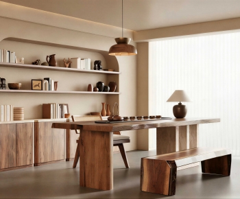 Wabi-sabi Style Study Space-ID:235028982
