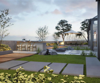 New Chinese Style Courtyard/landscape-ID:902657033
