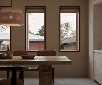 Wabi-sabi Style Dining Room-ID:972992903