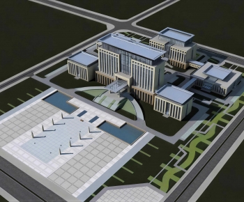 New Classical Style Architectural Bird's-eye View Planning-ID:199042082