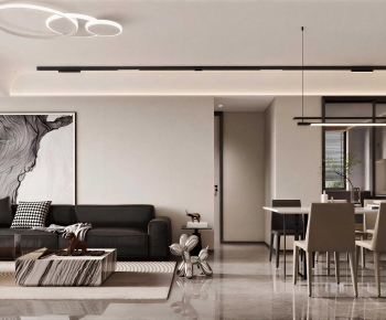 Modern A Living Room-ID:440129048