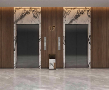 Modern Office Elevator Hall-ID:327791933