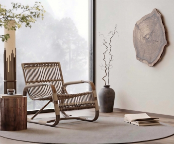 Wabi-sabi Style Lounge Chair-ID:548414956