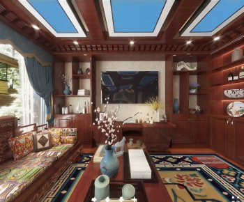 Chinese Style A Living Room-ID:361501933