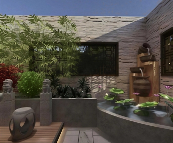 New Chinese Style Courtyard/landscape-ID:899486061