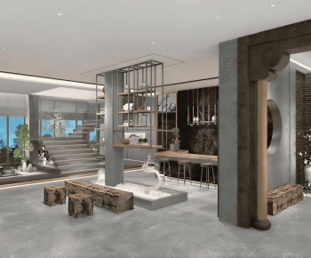 New Chinese Style Lobby Hall-ID:564974071
