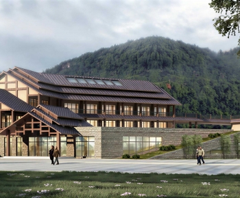 New Chinese Style Public Building-ID:972242126