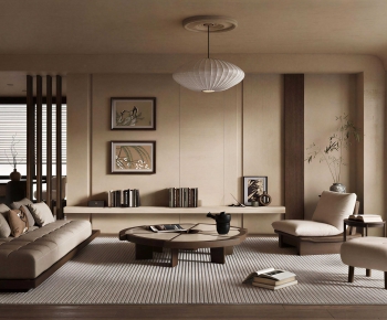 Wabi-sabi Style A Living Room-ID:281086921
