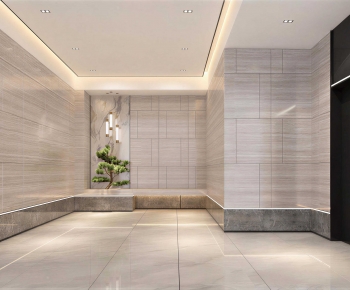 Modern Office Elevator Hall-ID:967995885