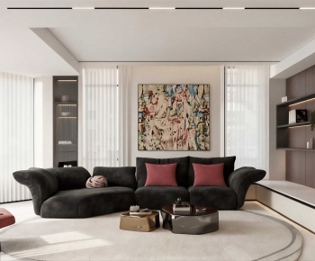 Modern A Living Room-ID:497014057