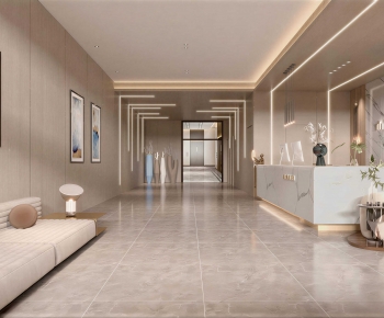 Modern Office Reception Desk-ID:685802943