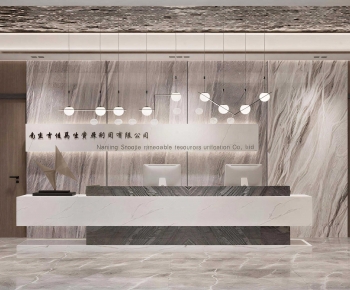 Modern Office Reception Desk-ID:751004935