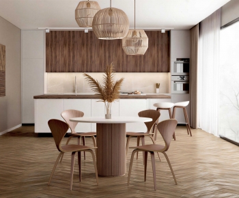 Wabi-sabi Style Dining Room-ID:159703025