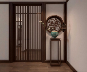 New Chinese Style Hallway-ID:510602951