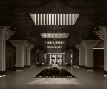 New Chinese Style Lobby Hall-ID:371073963