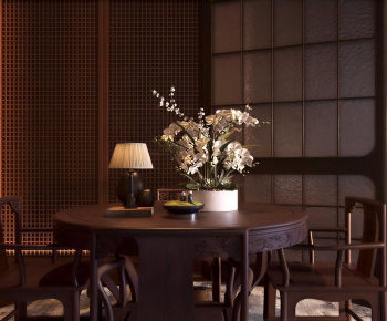 New Chinese Style Dining Table And Chairs-ID:101380341