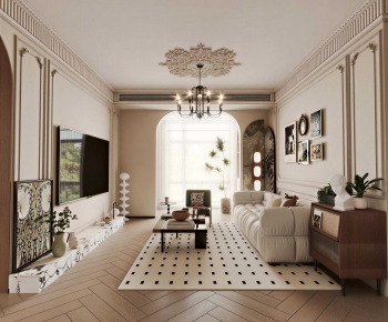 French Style A Living Room-ID:331724889
