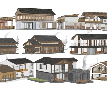 New Chinese Style Appearance Of Commercial Building-ID:149771938