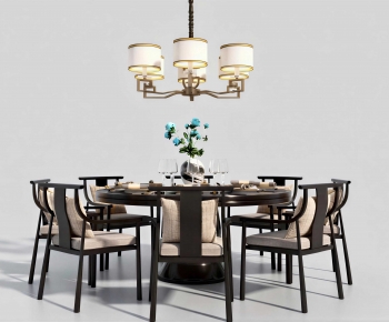 New Chinese Style Dining Table And Chairs-ID:345665935