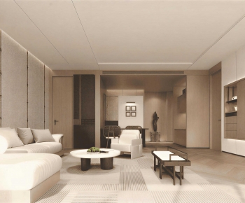 New Chinese Style A Living Room-ID:680896045