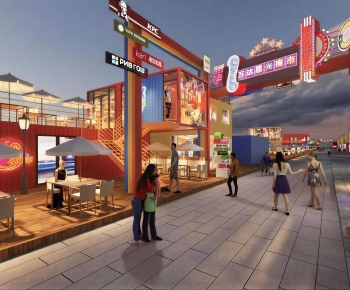 New Chinese Style Commercial Street-ID:146213053