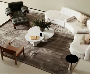 Wabi-sabi Style Sofa Combination-ID:350294114