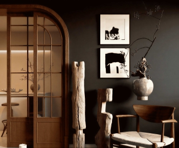 Wabi-sabi Style A Living Room-ID:281687029