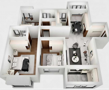 Modern A Bird's-eye View Of Home Decoration-ID:607922083