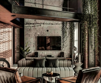 Industrial Style A Living Room-ID:970139034