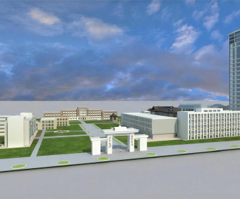 Modern School Building-ID:752650989