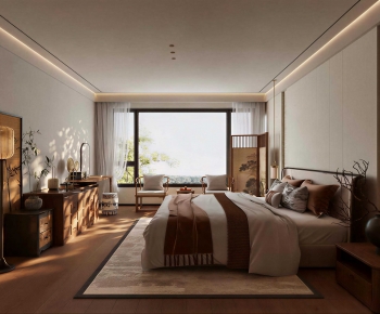 New Chinese Style Bedroom-ID:488467937