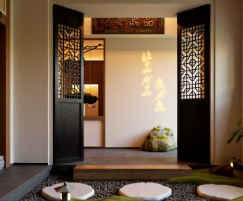New Chinese Style Hallway-ID:399077892