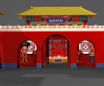 Chinese Style Facade Element-ID:473868883