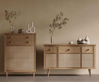 Wabi-sabi Style Side Cabinet-ID:136240961