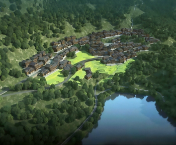 Modern Architectural Bird's-eye View Planning-ID:905467991
