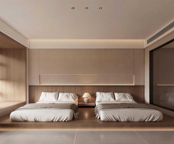 Wabi-sabi Style Bedroom-ID:125509985